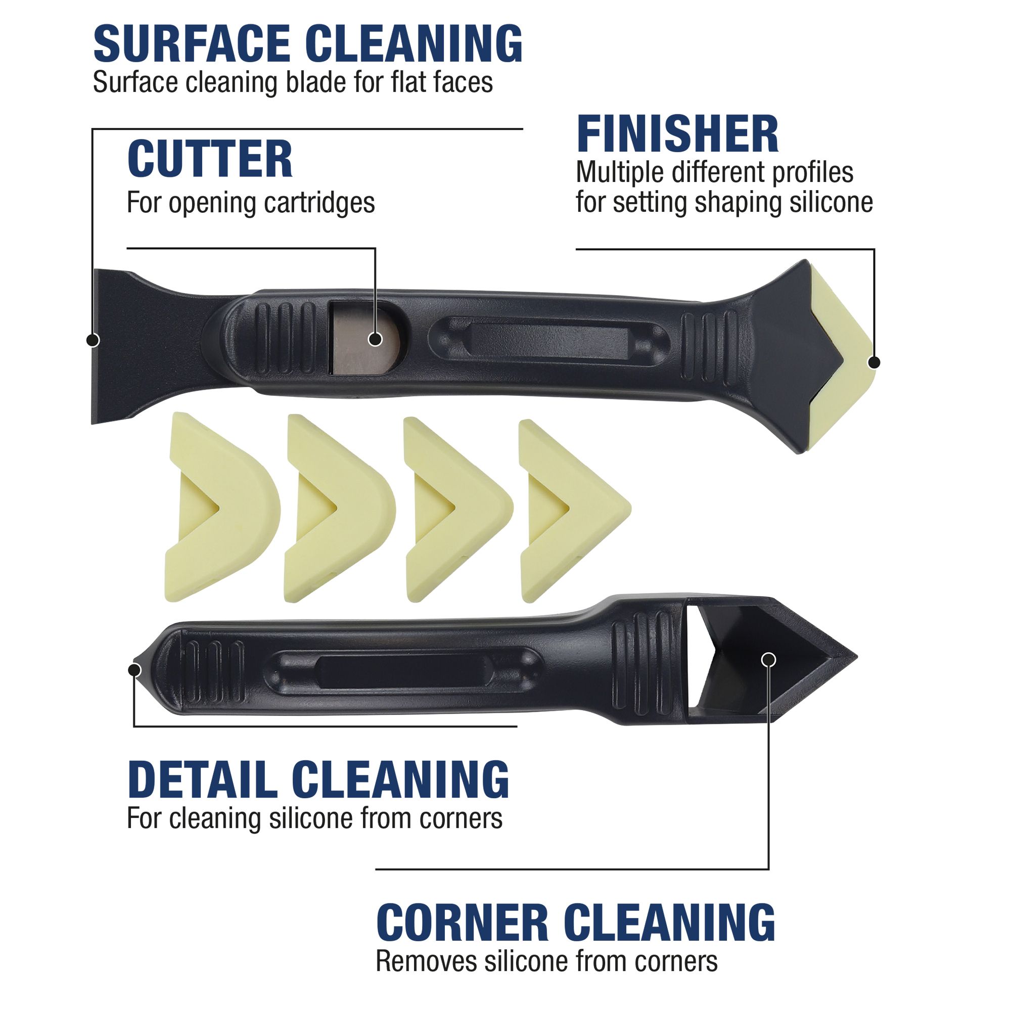 Vitrex 7 piece Sealant remover & finisher kit