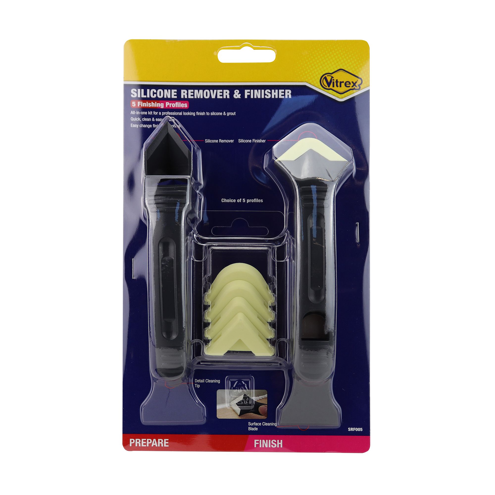 Vitrex 7 piece Sealant remover & finisher kit