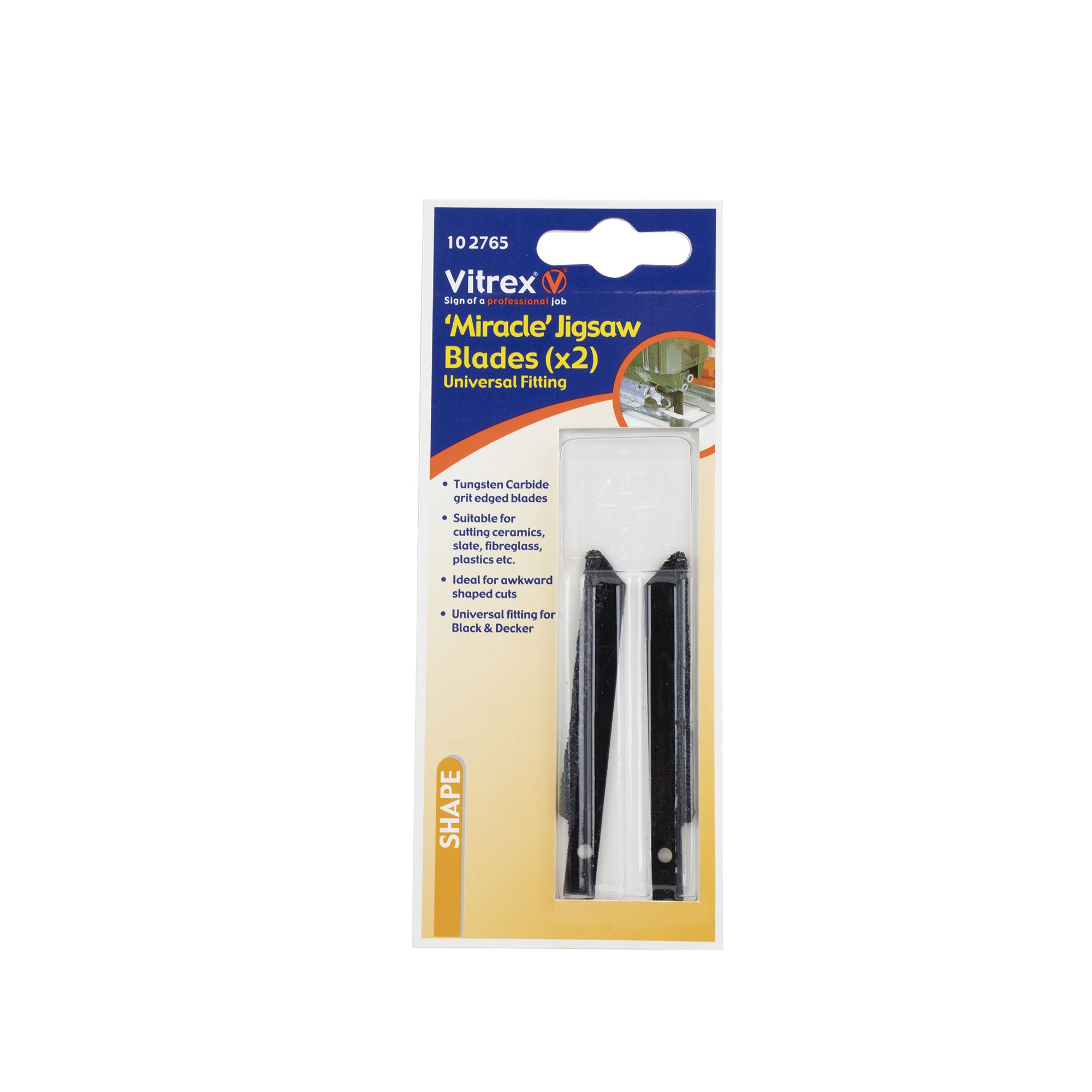 Vitrex Bayonet fitting Jigsaw blade 102765 L 75mm Pack of 2