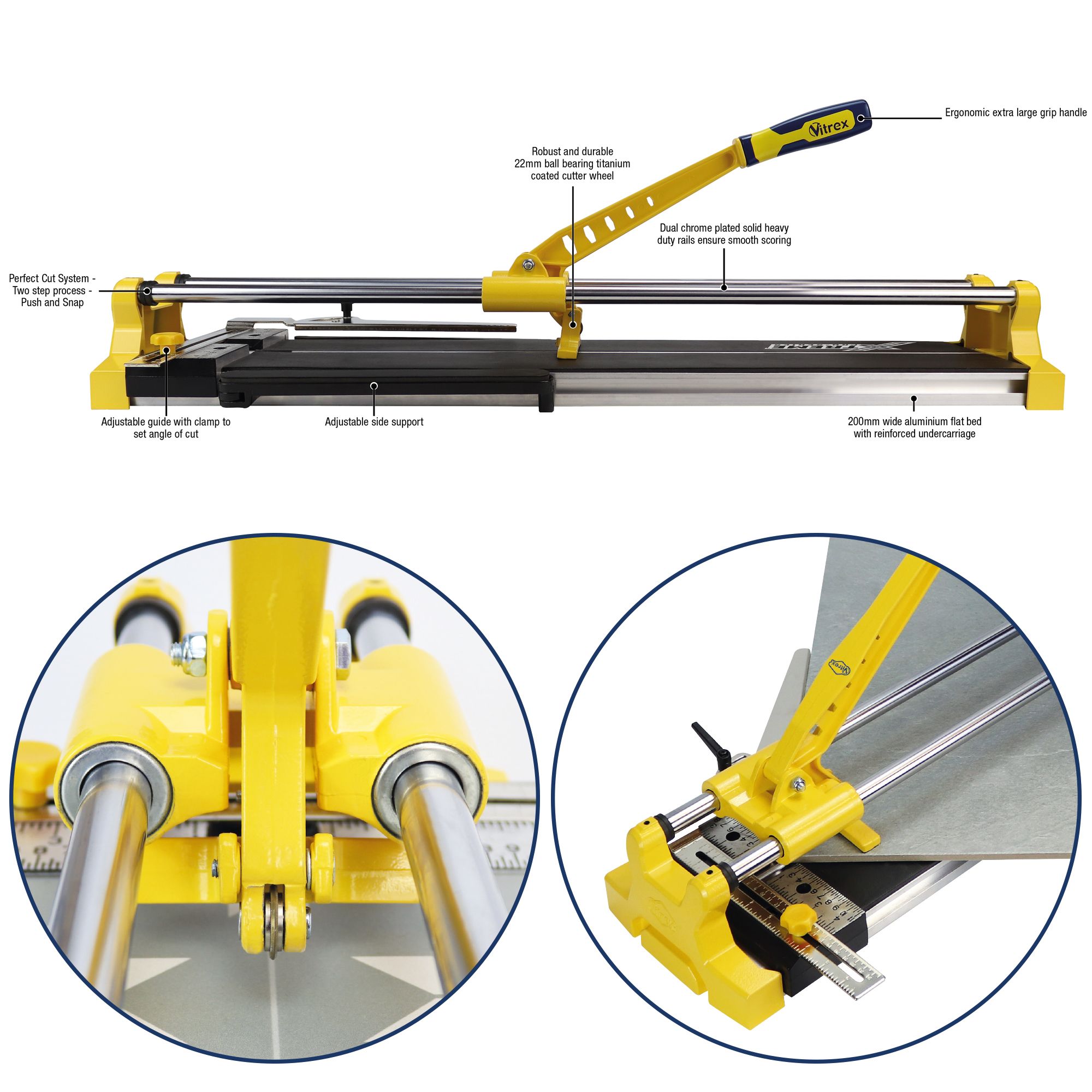 Vitrex Perfect Cut 630mm Manual Tungsten carbide Metal Tile cutter