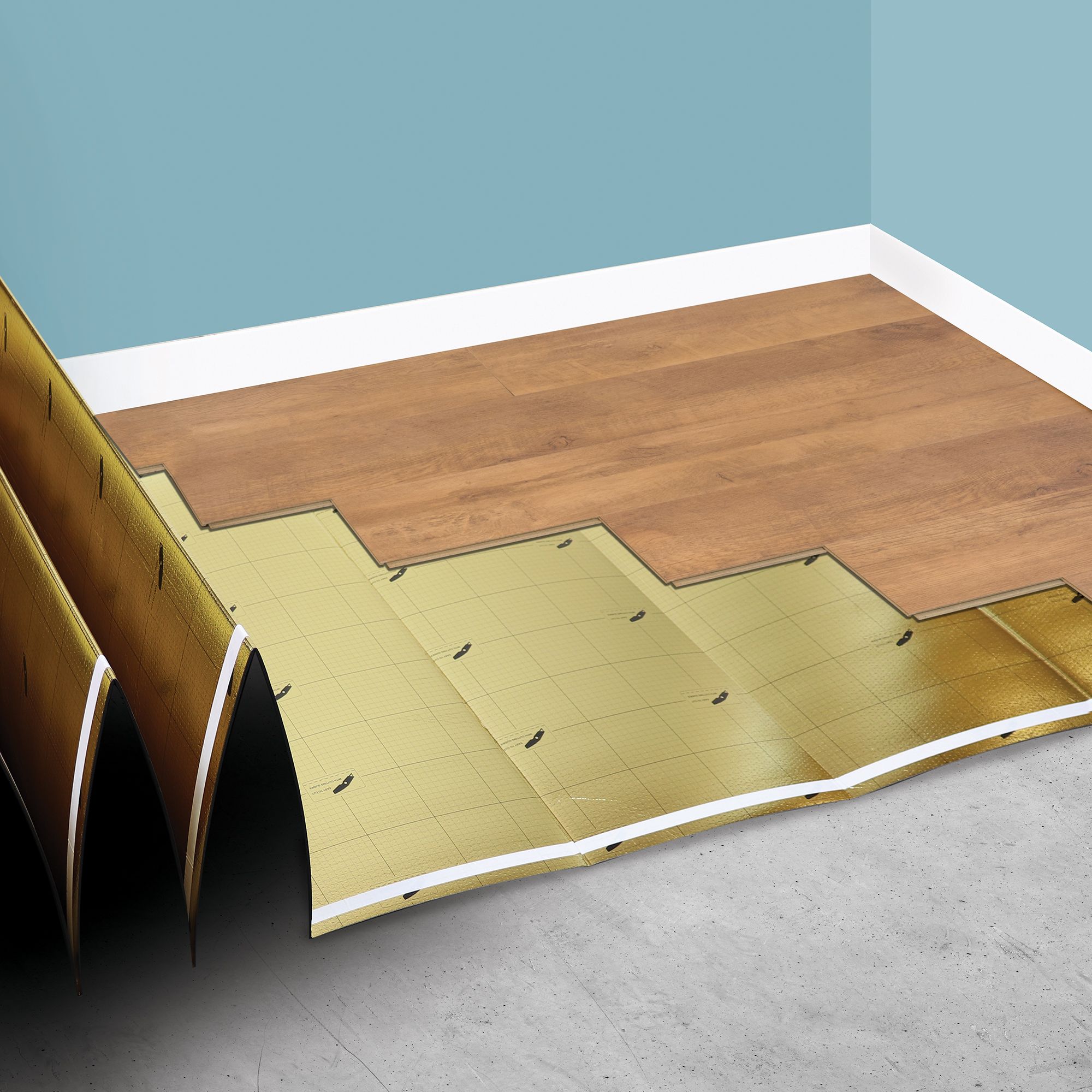 Vitrex Premium Plus 4mm XPS foam Laminate & real wood top layer flooring Underlay panel - 4