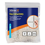 Vitrex SLS2500 Plastic 2mm Tile spacer, Pack of 500