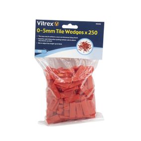 Vitrex WD250 Plastic 5mm Tile wedges, Pack of 250