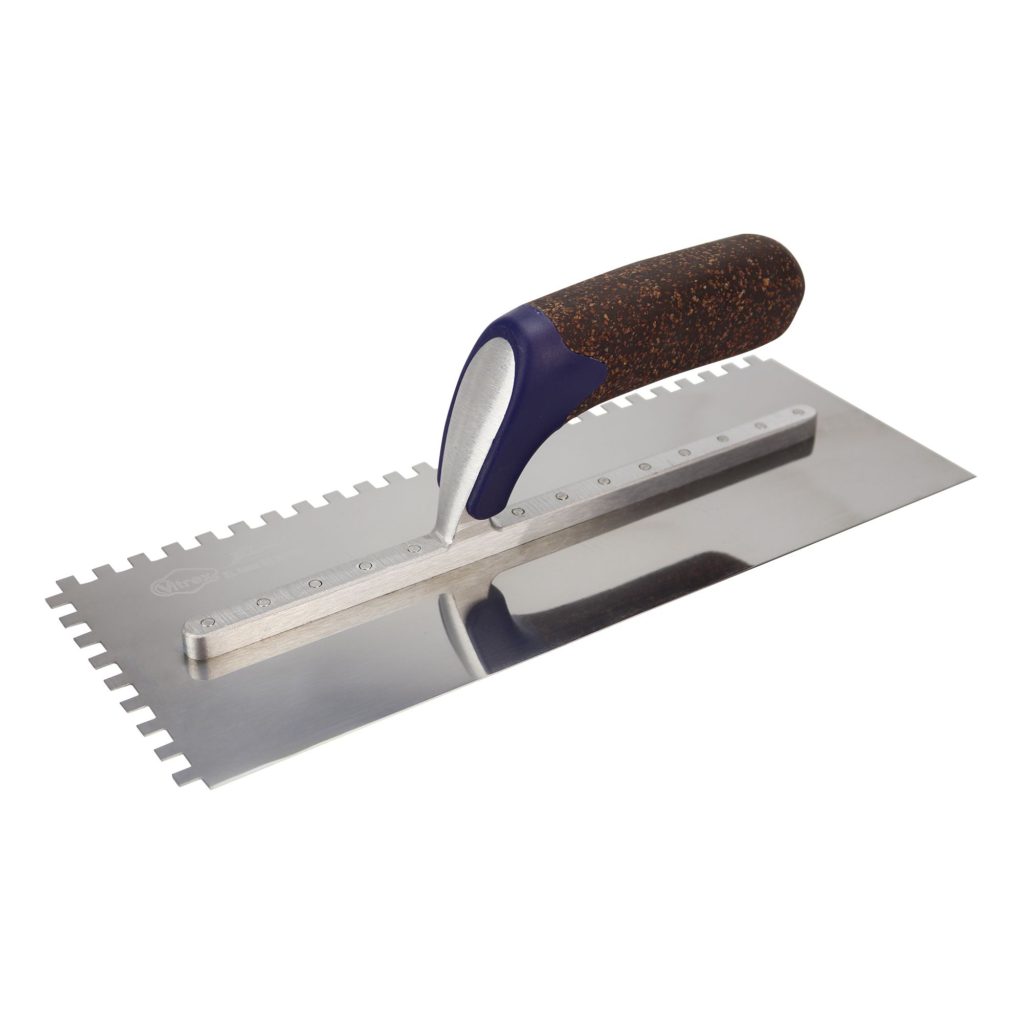 Vitrex Xtreme Stainless steel 6mm Notched tile adhesive comb, (L)305mm ...