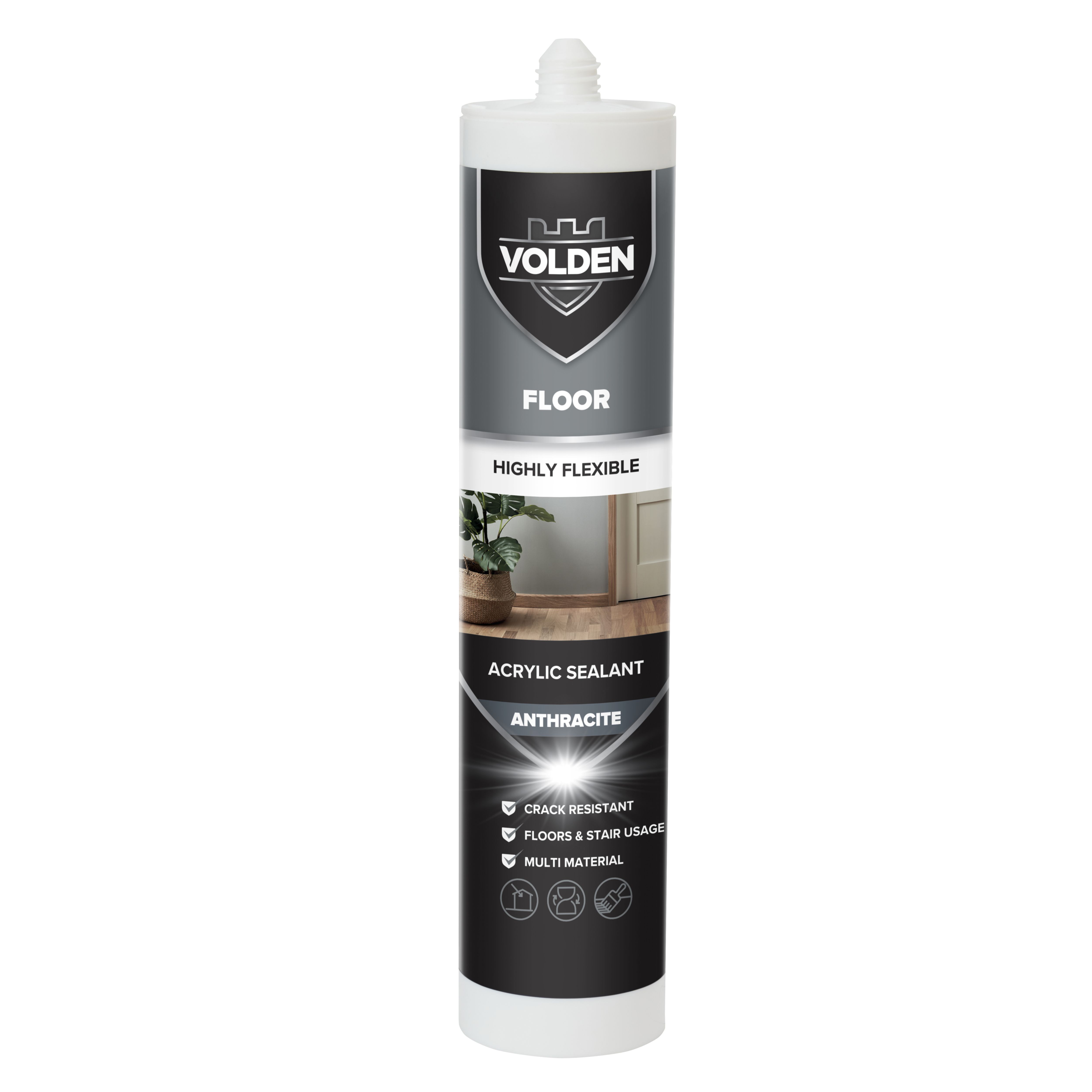 Volden Anthracite Laminate or timber Floor Sealant, 280ml at B&Q