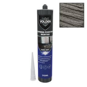 Volden Express Dark Grey Pointing mortar, 310ml Cartridge - Ready for use