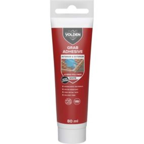Volden Hybrid Water resistant Solvent-free White Grab adhesive 80ml 0.12kg