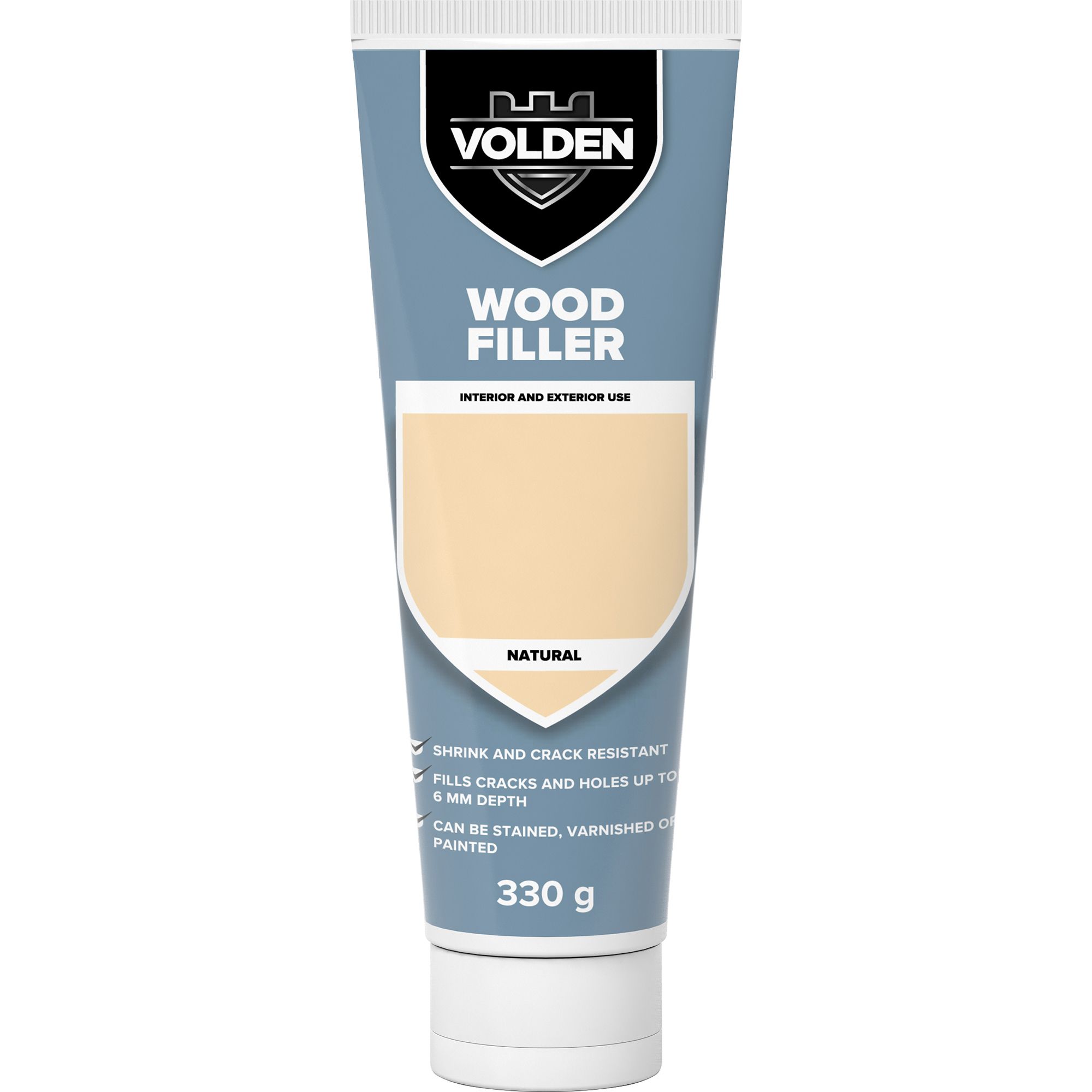 Volden Natural Ready mixed Wood Filler, 0.33kg DIY at B&Q