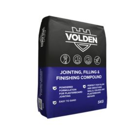 Volden Plasterboard Jointing, filling & finishing powder compound 5kg 4.2L Bag