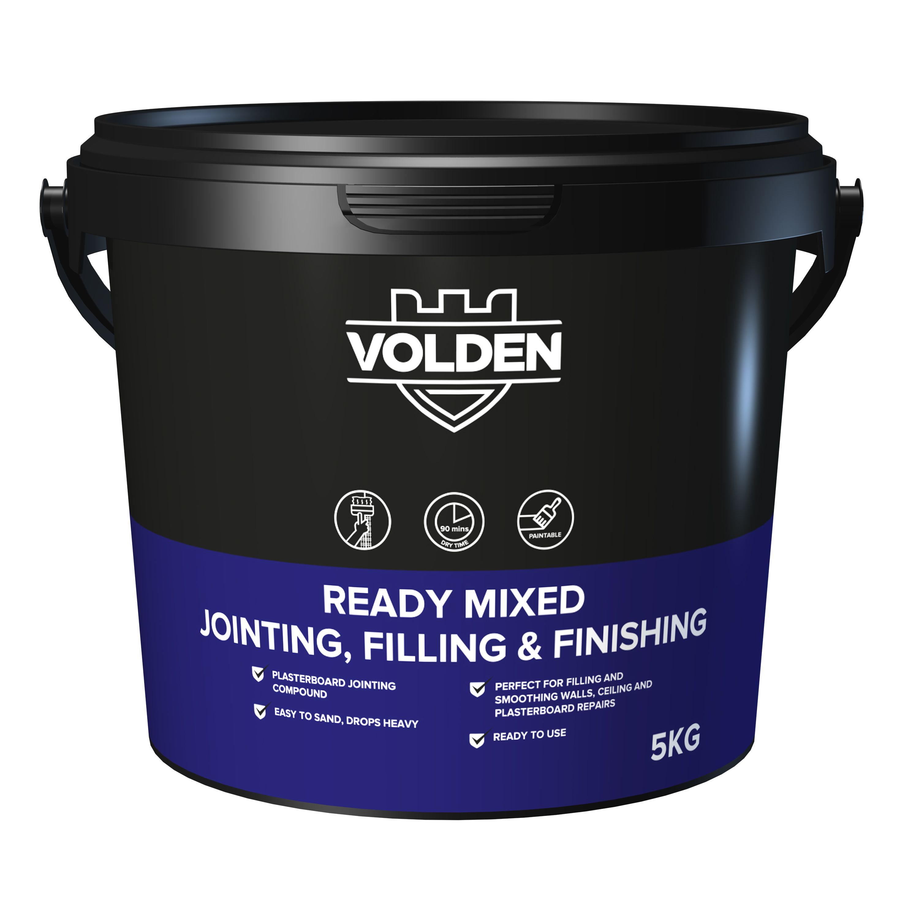 Volden Ready mixed Plasterboard Jointing, filling & finishing compound 5kg 3L Tub at B&Q