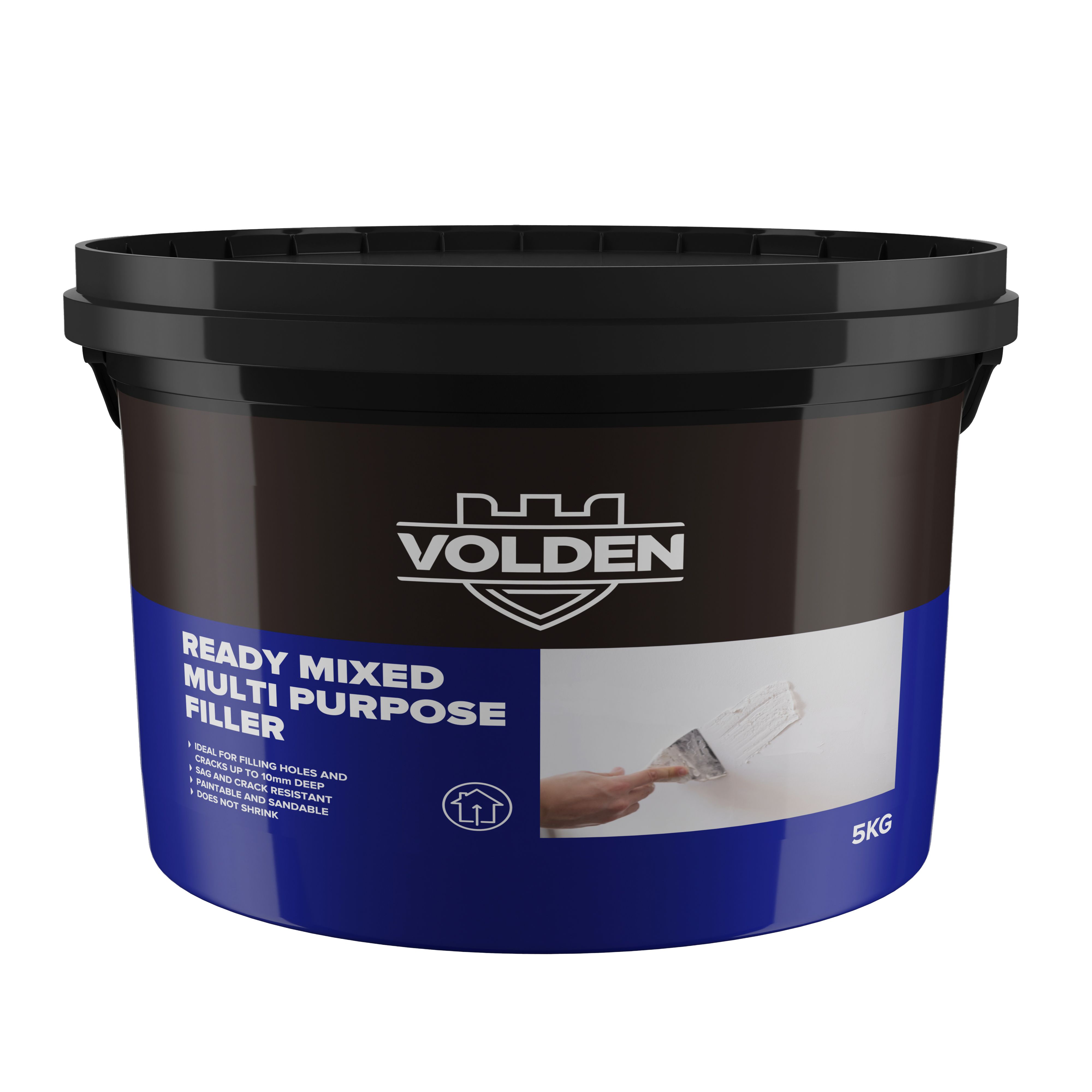 Volden Ready Mixed White Paste Ready to use Multi-purpose Filler, 5kg