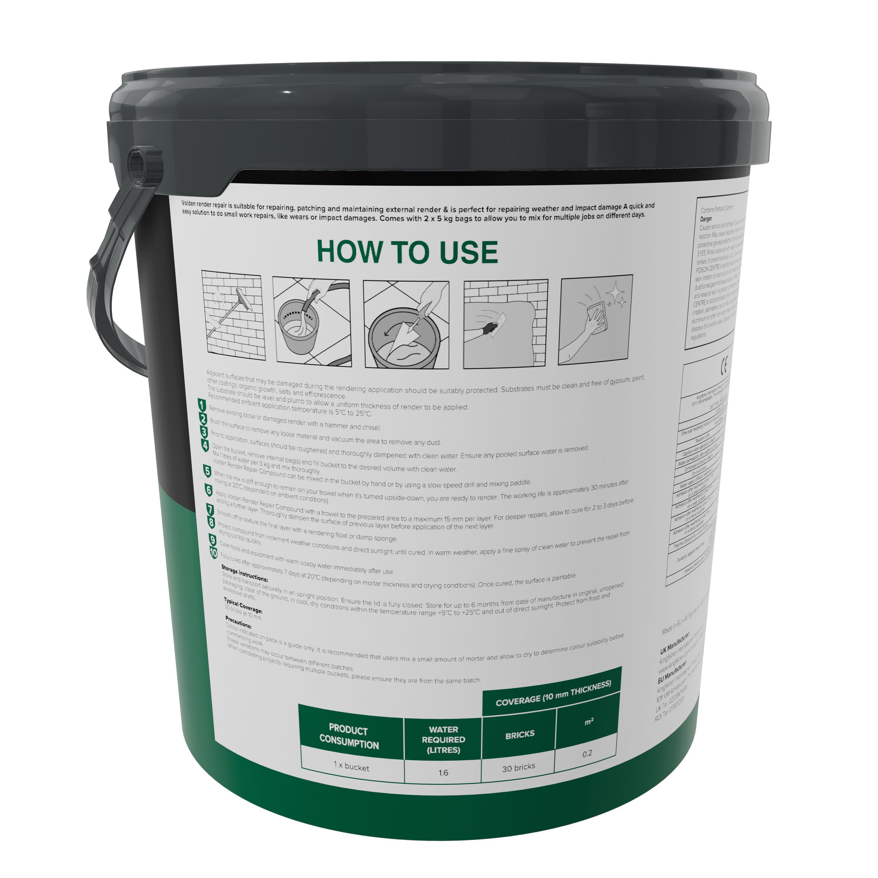 Volden Requires mixing before use Render compound - 6
