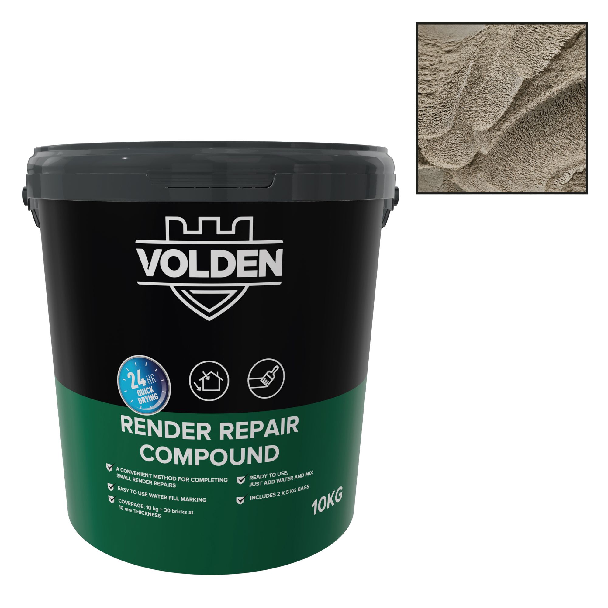 Mortero Premezclado Bond It Para Revoques - 25 Kg, Color Gris, A Base De Arena, Cal Y Cemento, Listo Para Usar