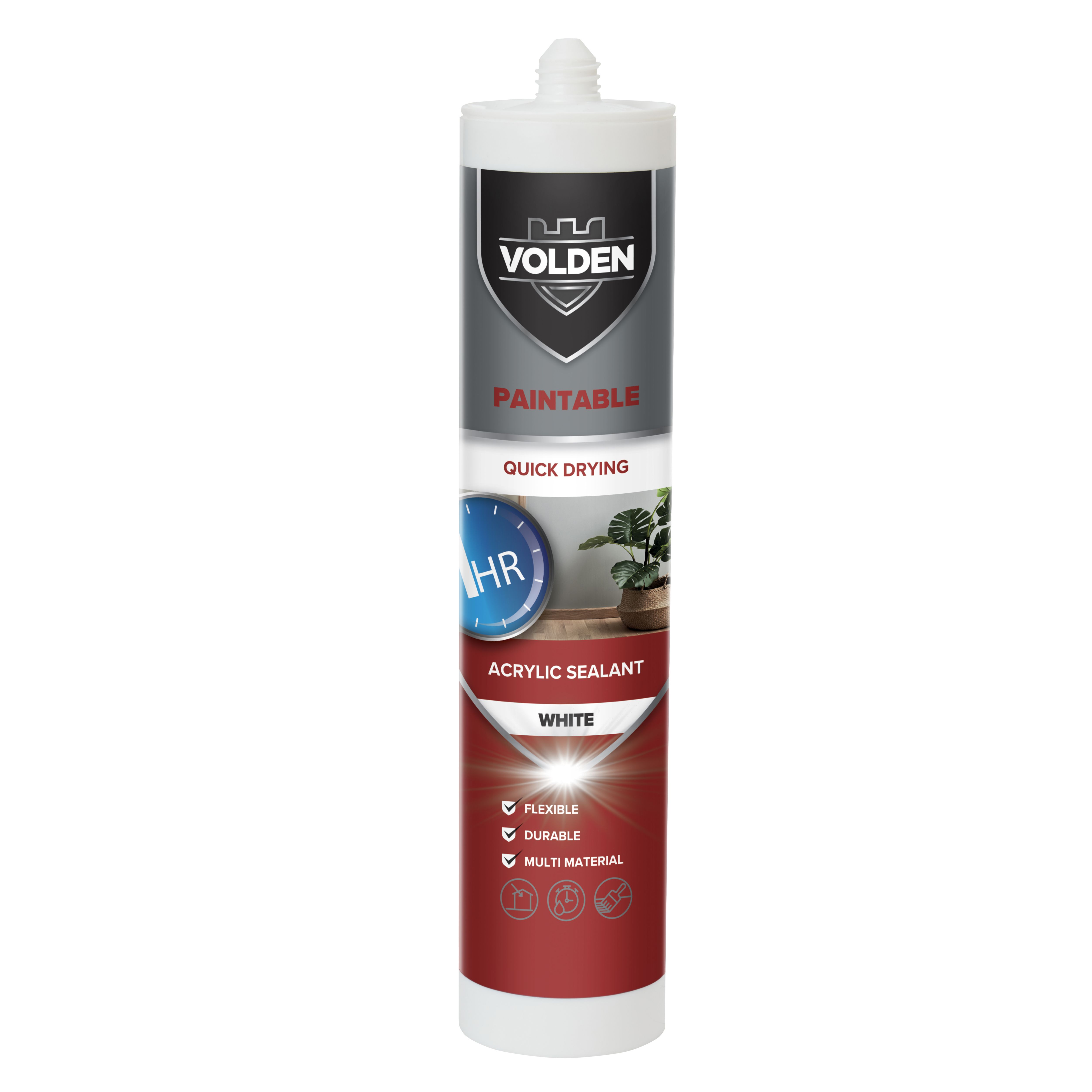 Volden White Acrylicbased Generalpurpose Sealant, 280ml DIY at B&Q