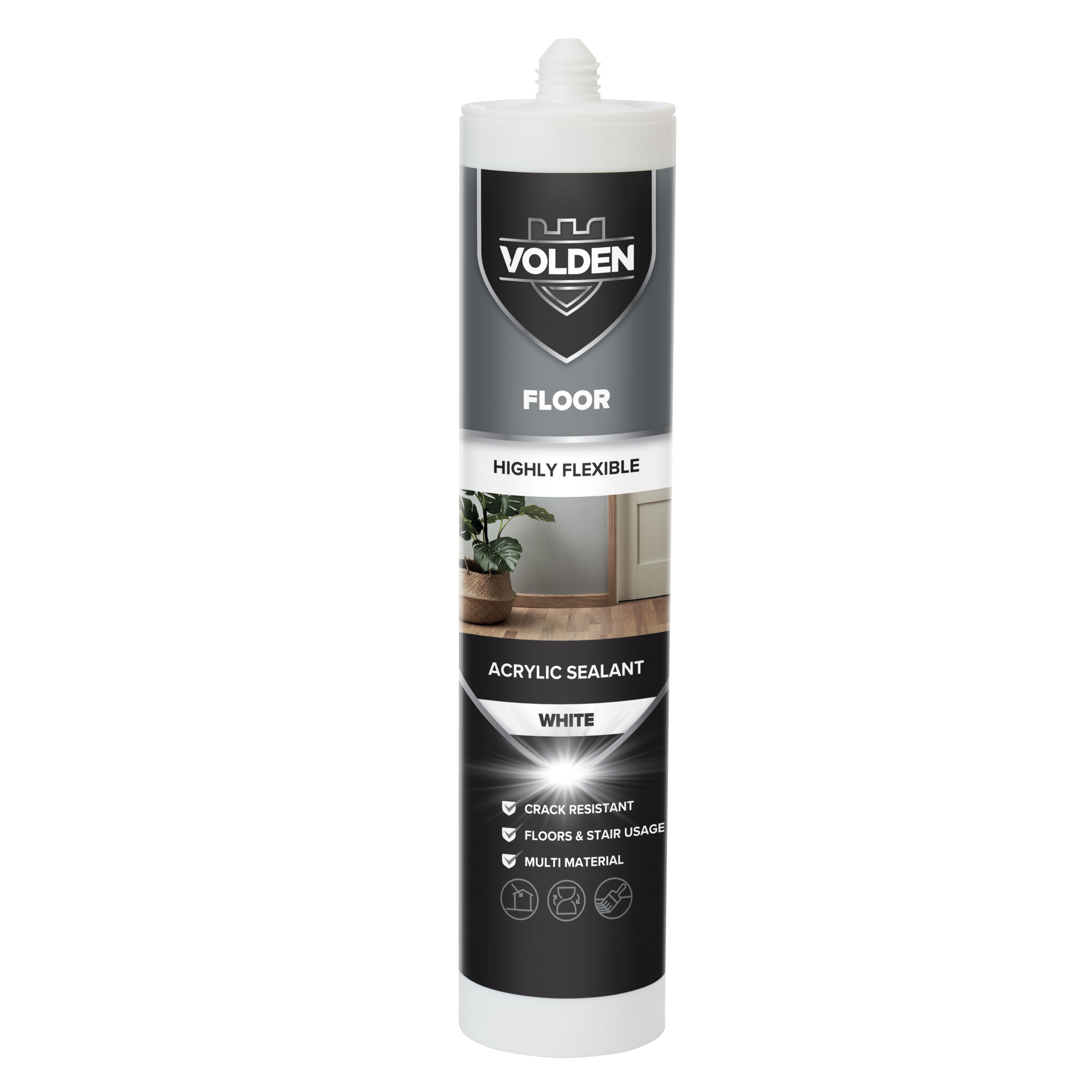 Volden White Laminate or timber Floor Sealant, 280ml DIY at B&Q