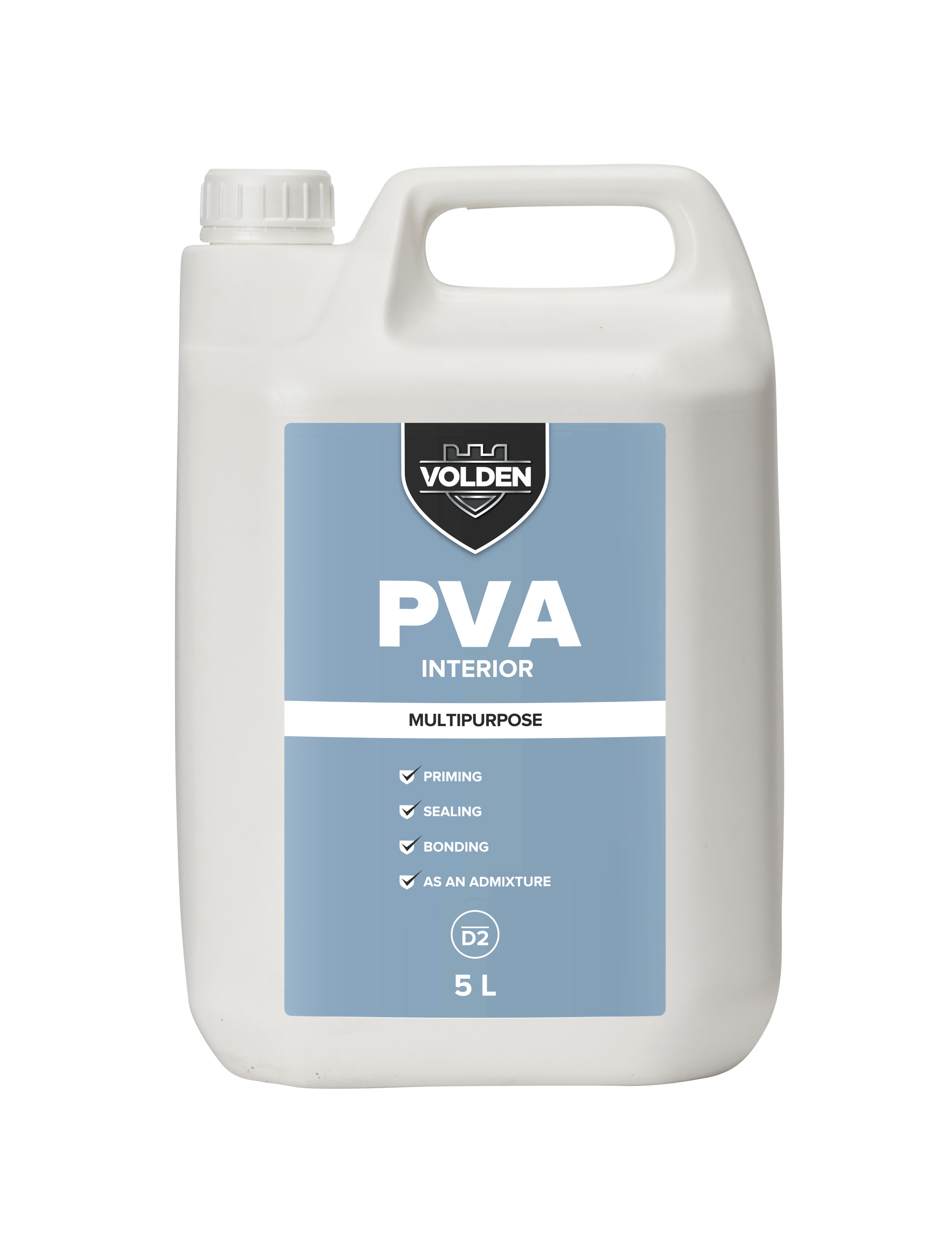 Volden White Multi-purpose PVA adhesive 5L