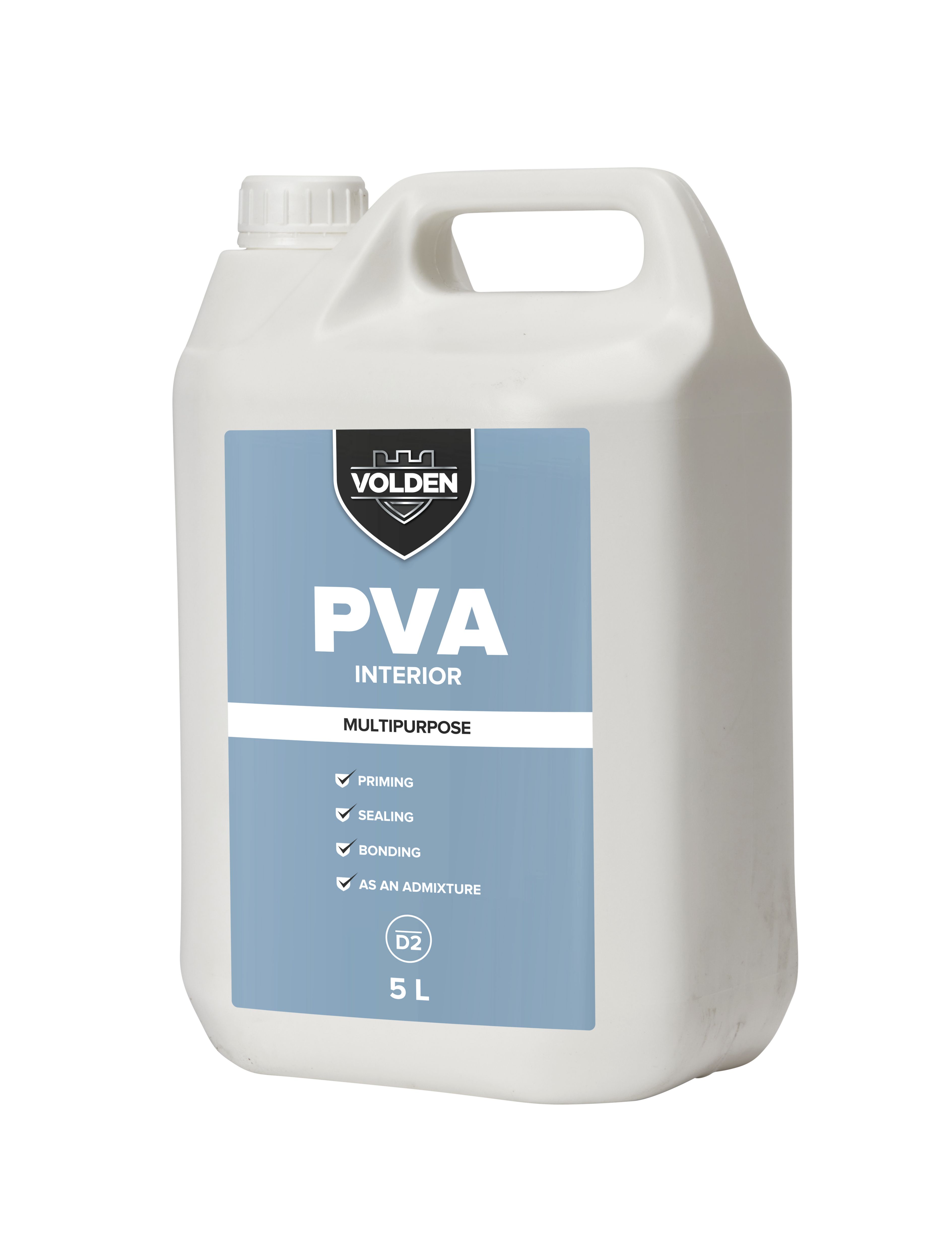 Volden White Multi-purpose PVA adhesive 5L