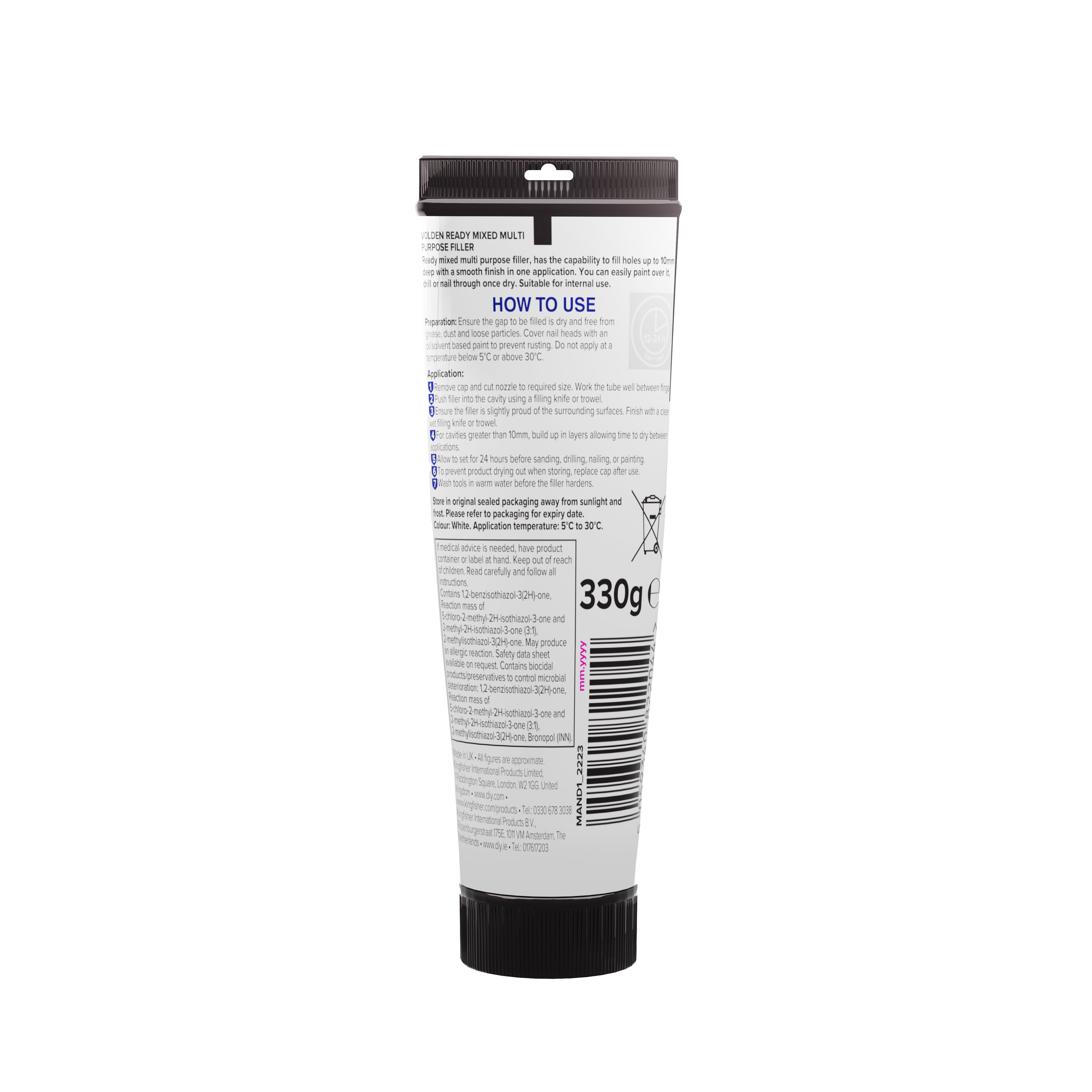 Volden White Paste Ready to use Multi-purpose Filler, 330g