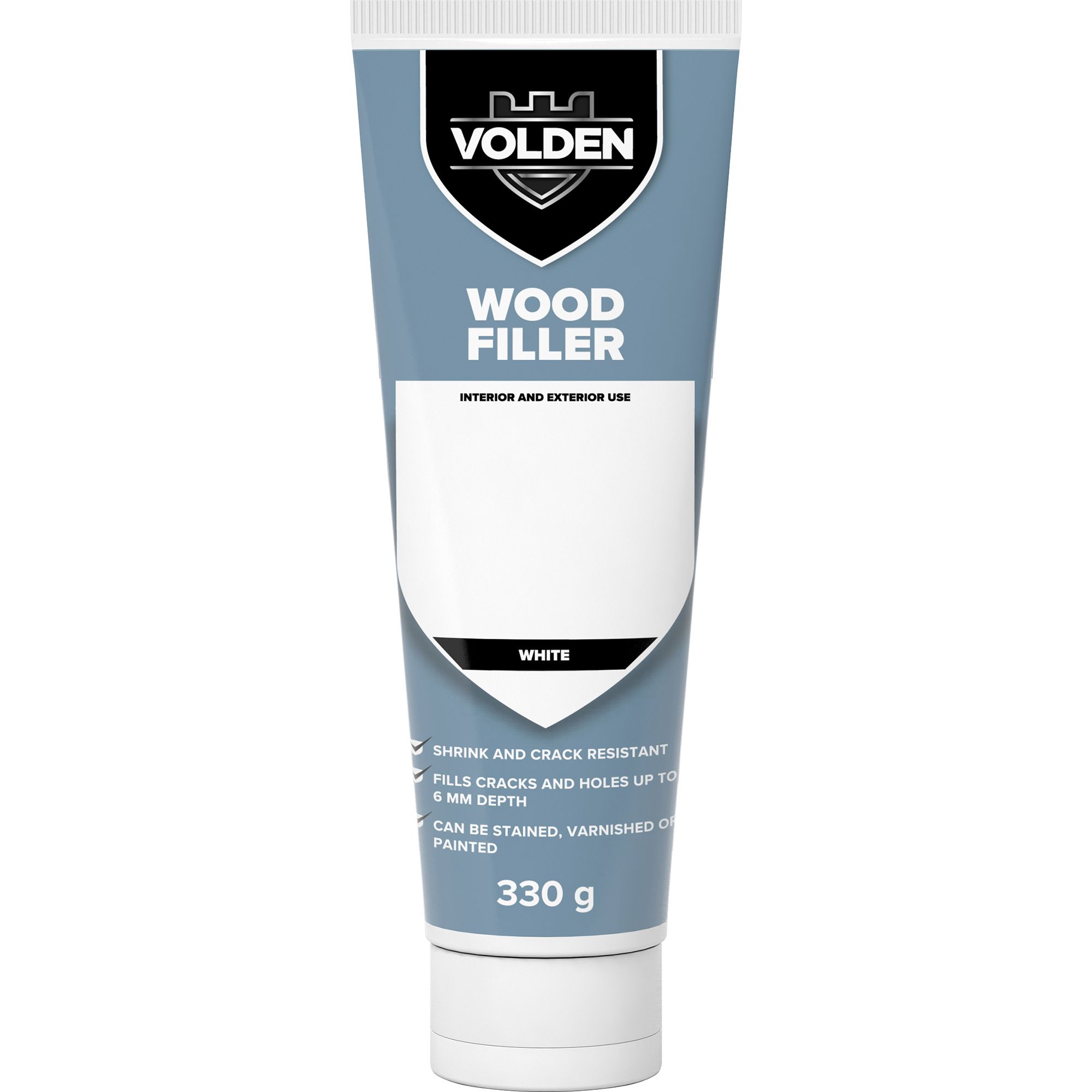 Volden White Ready mixed Wood Filler, 0.33kg