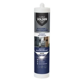 Volden White Silicone-based Bathroom & kitchen Sealant, 280ml
