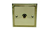 Volex 10A 2 way Brass effect Single light Switch