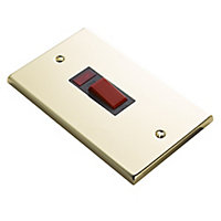 Volex 45A Brass effect Switch