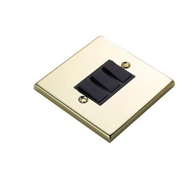 Volex Brass 10A 2 way Light Switch