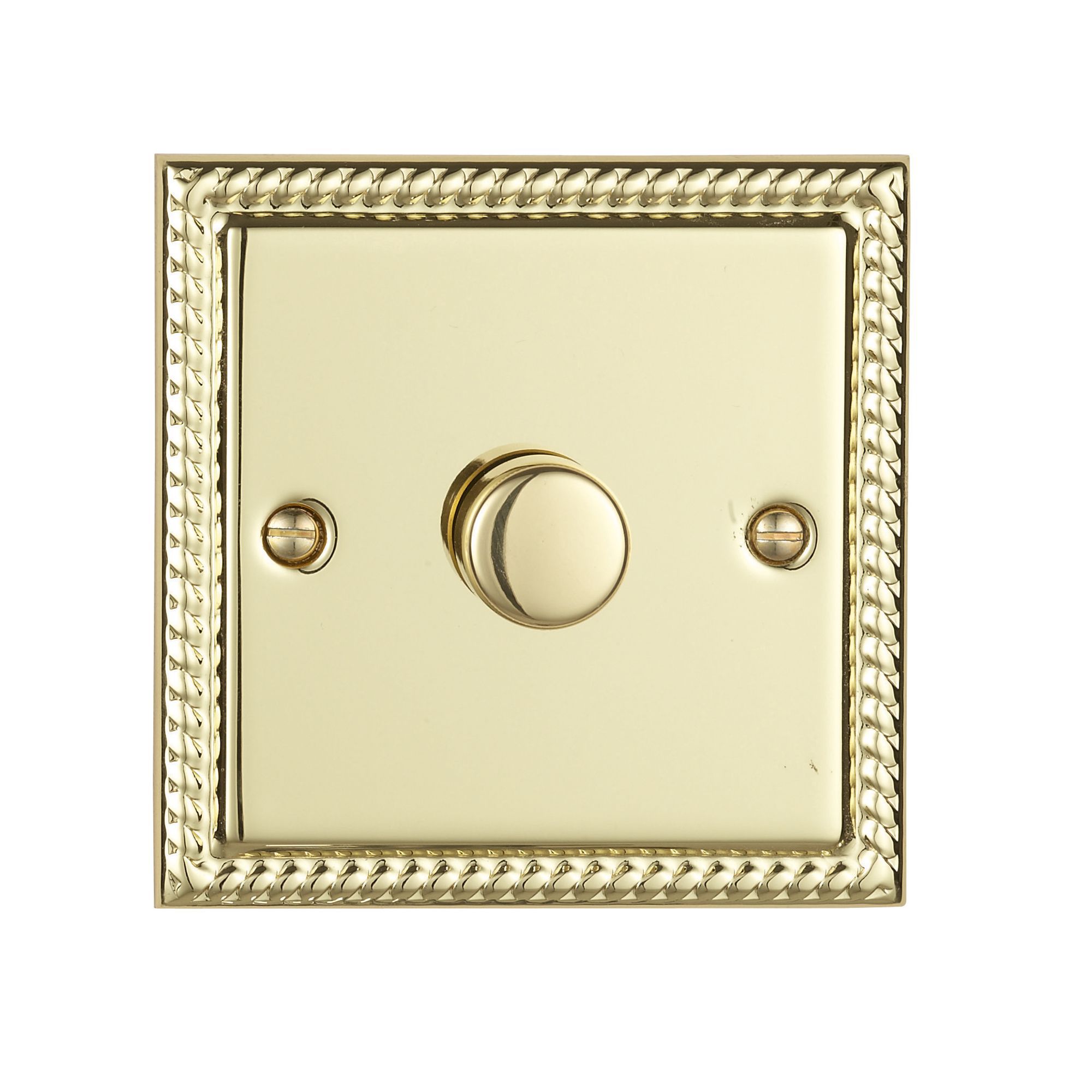 Volex Brass profile Single 2 way Dimmer switch