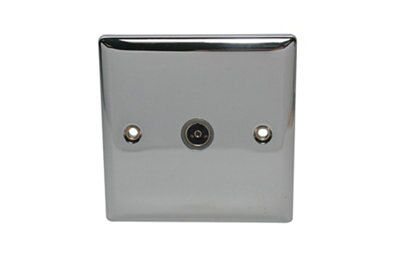 Volex Chrome Coaxial socket