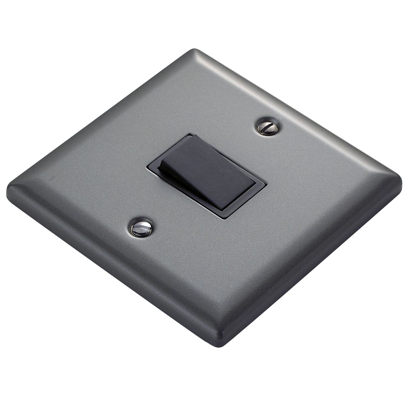 Volex Grey 10A 1 way 1 gang Light Switch