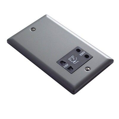 Volex Raised Screwed Shaver socket Grey