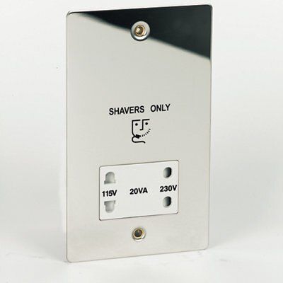 Volex Shaver socket Chrome effect