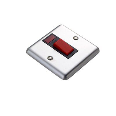 Volex Steel 45A Cooker Switch