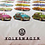 Volkswagen Beetle Multicolour Double Bedding set