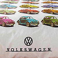 Volkswagen Beetle Multicolour Single Bedding set