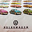 Volkswagen Beetle Multicolour Single Bedding set