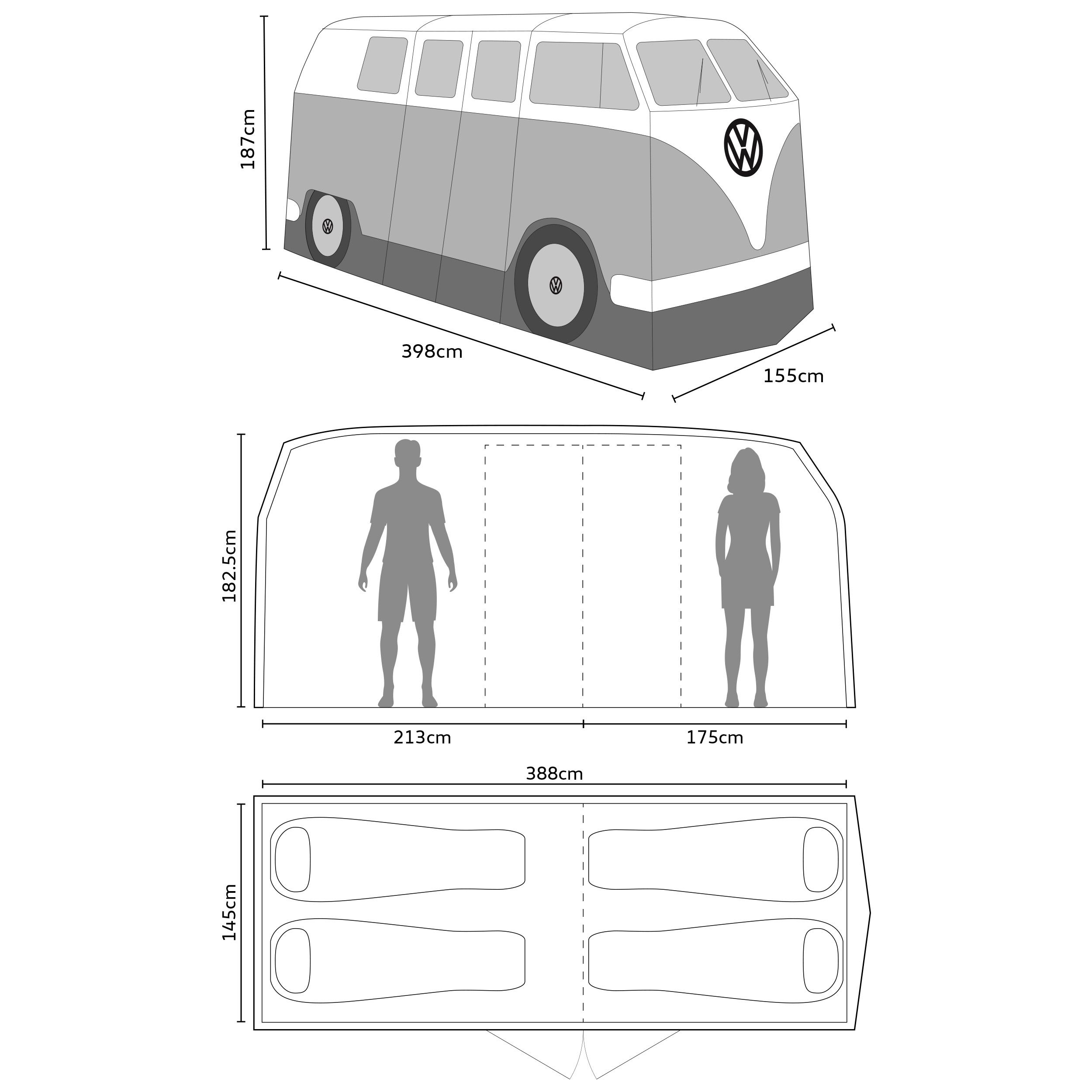 未使用 希少　ブルー　ワーゲンバス　テント　vm camper van tent 未使用 フォルクスワーゲンバス テント ブルー - メルカリ