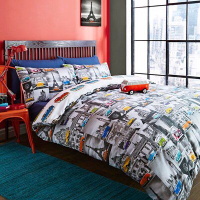 Volkswagen City camper van Multicolour Single Bedding set