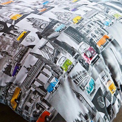 Volkswagen City camper van Multicolour Single Bedding set