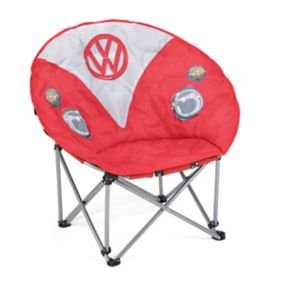 Volkswagen Red Metal Foldable Rounded camper van Chair