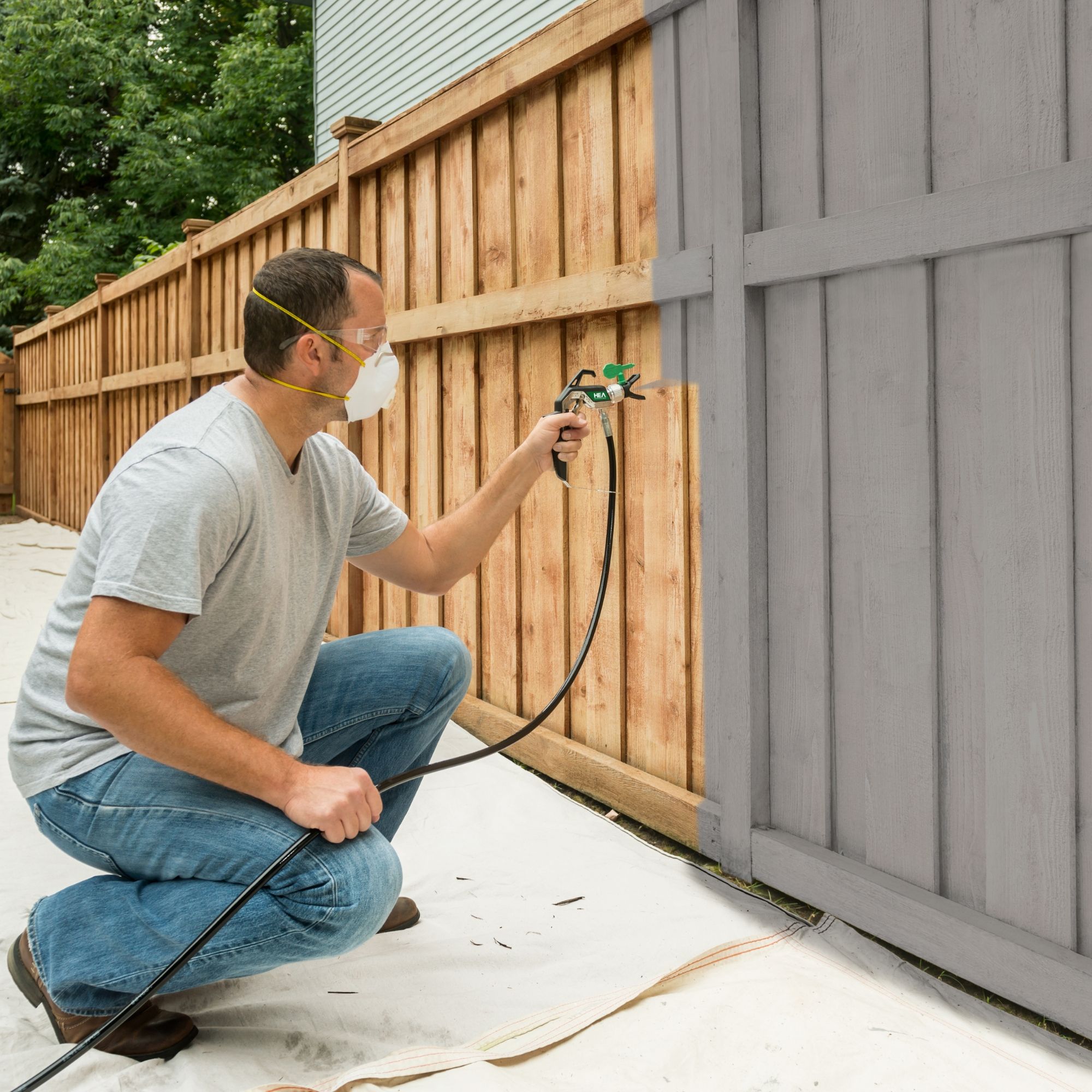 Fence spray paint gun hotsell