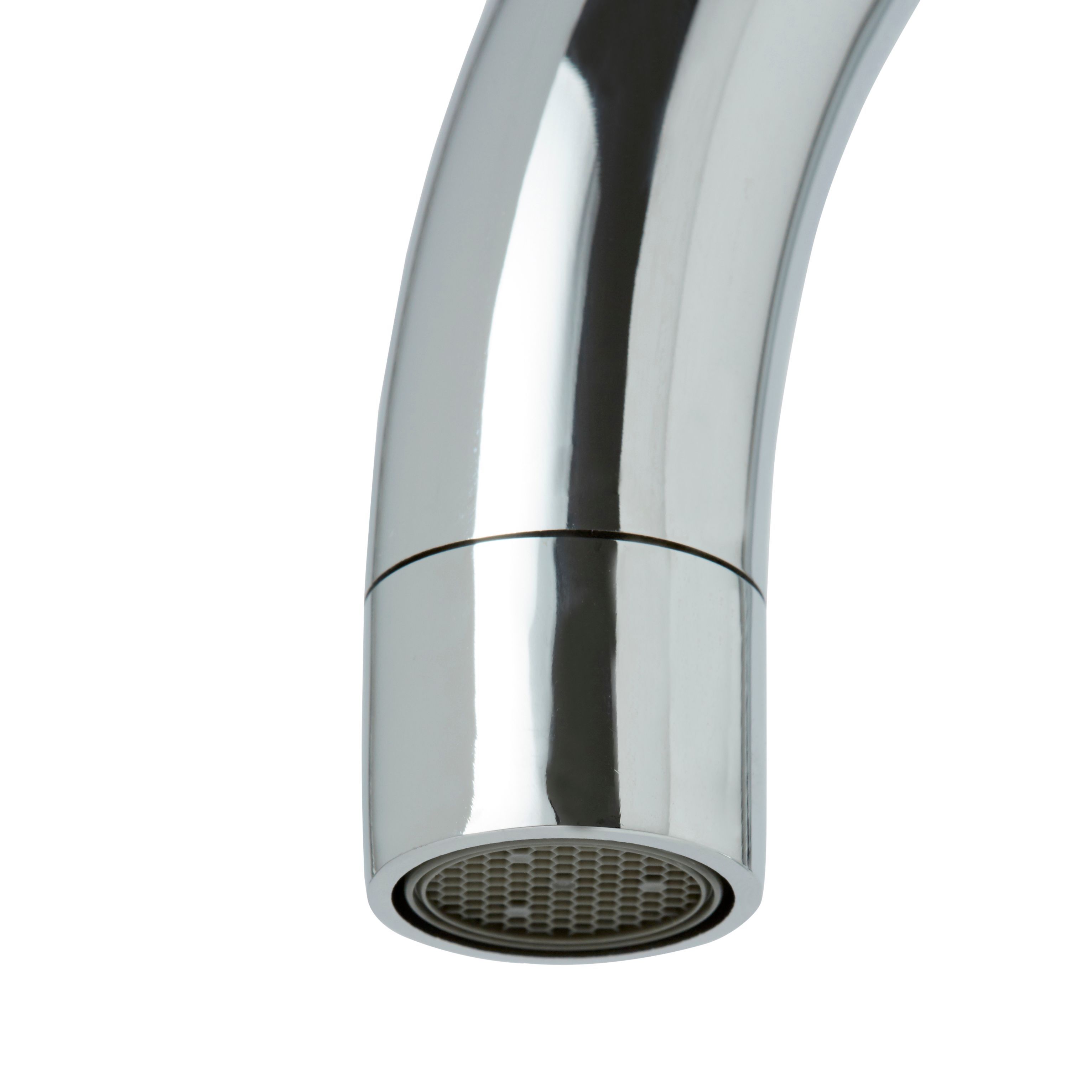 Wain Chrome effect Kitchen Dual lever Tap