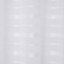 Wakea White Horizontal stripe Unlined Eyelet Voile curtain (W)140cm (L)260cm, Single