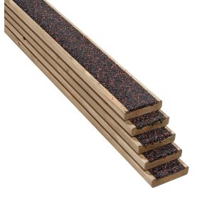 Walksure Spruce Deck board (L)2.1m (W)120mm (T)28mm, Pack of 5