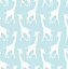 Wallpops Blue Giraffes Smooth Wallpaper