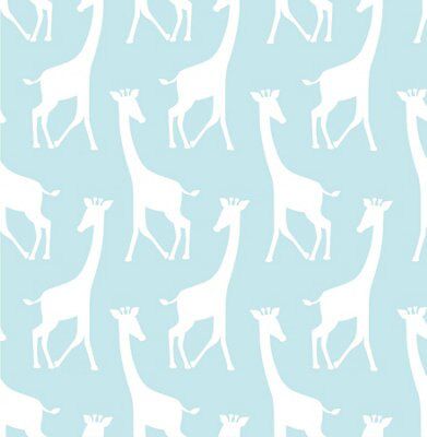 Wallpops Blue Giraffes Smooth Wallpaper