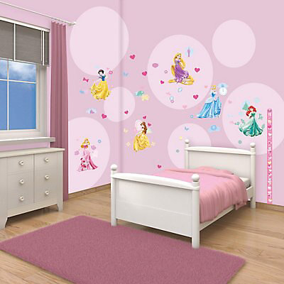 Walltastic Disney Princess Multicolour Self Adhesive Room Décor Kit Diy At B Q - Disney Princess Wall Stickers B Q