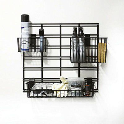 WALLTECH THREE BASKET WALL RACK