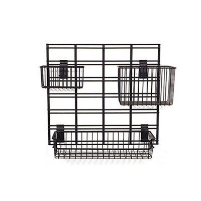 WALLTECH THREE BASKET WALL RACK