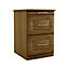 Walnut effect Ready assembled Chest of drawers (H)595mm (W)350mm (D)500mm